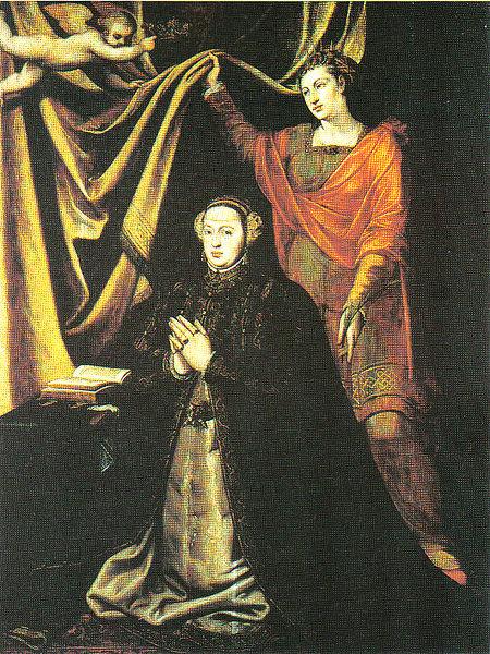 unknow artist Catherine of Habsberg and St. Catherine of Alexandria oil painting image